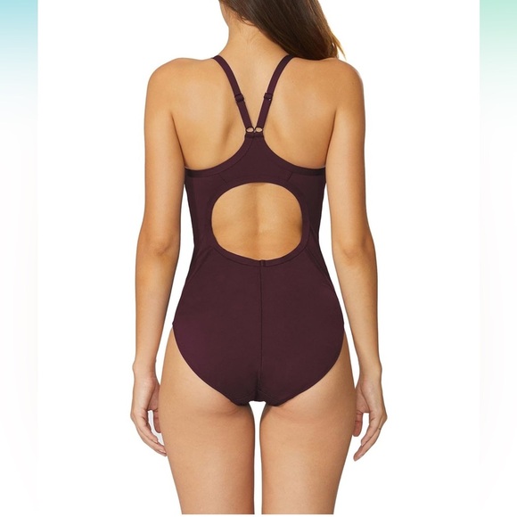 One Piece Bathing Suit for Women Womens Swimsuits Tummy Control Modest Size 36 - Picture 2 of 3